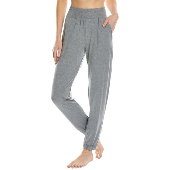 Pantaloni cargo jogger a righe da donna marrone W7861